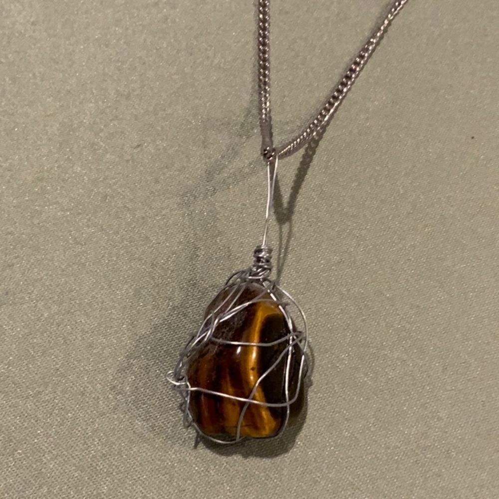 Tiger’s Eye stone necklace